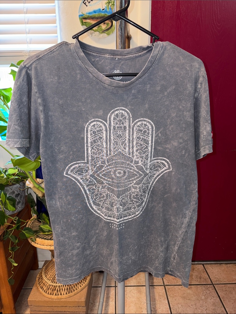 Element Gray Hamsa Graphic Short Sleeve Tee